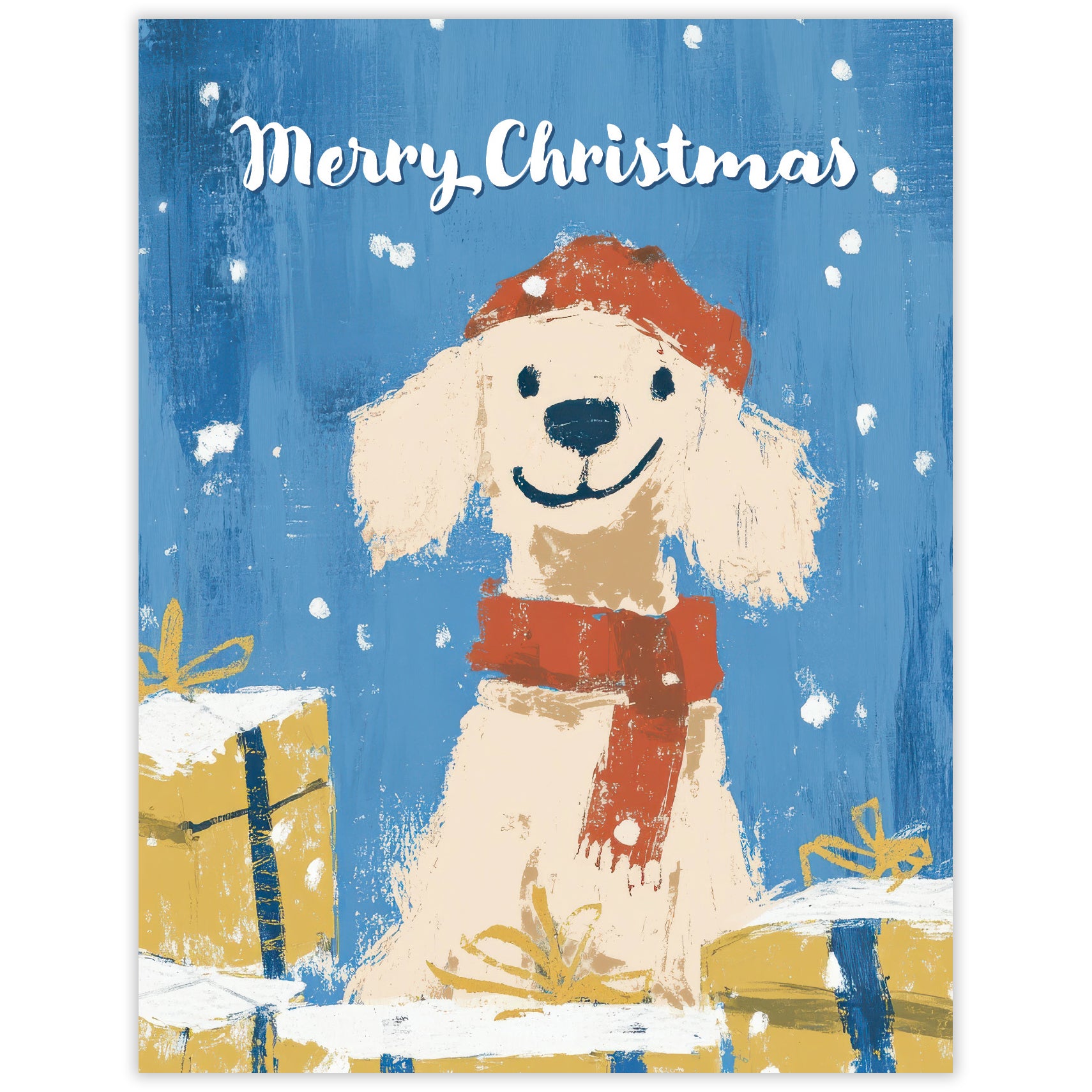 Poodle - Recycled Christmas Card for Dog Lovers