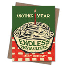 Endless Pastabilities - Recycled Birthday Card for Foodies and Cooks
