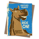 Ride On Horse - Recycled Birthday Card for Equestrians