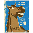 Ride On Horse - Recycled Birthday Card for Equestrians