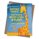 Necks Level Giraffe - Recycled Birthday Card for Animal Lovers