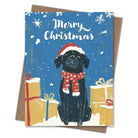 Black Lab - Recycled Christmas Card for Dog Lovers
