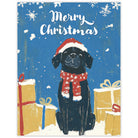 Black Lab - Recycled Christmas Card for Dog Lovers
