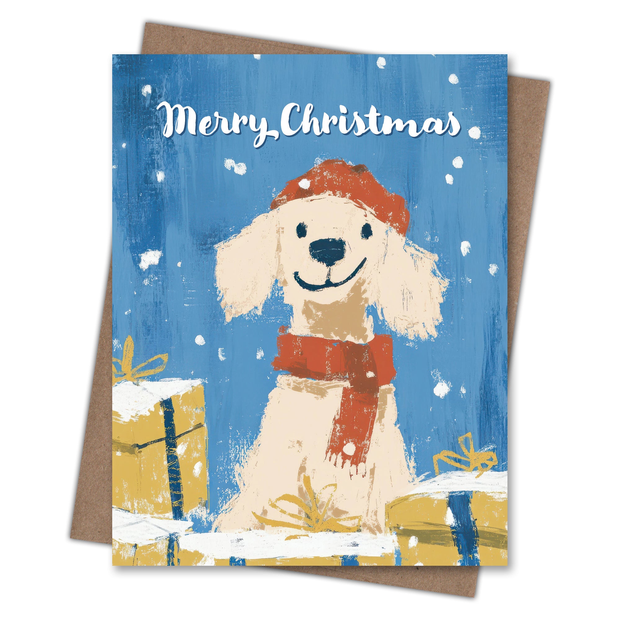 Poodle - Recycled Christmas Card for Dog Lovers