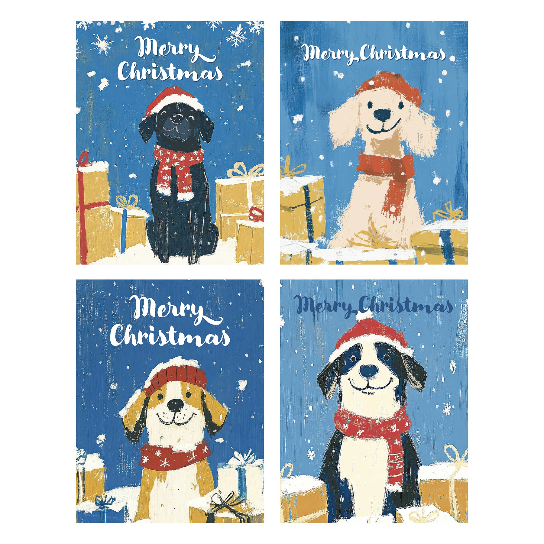 Delightful Dogs - Recycled Christmas Cards Box Set for Dog Lovers